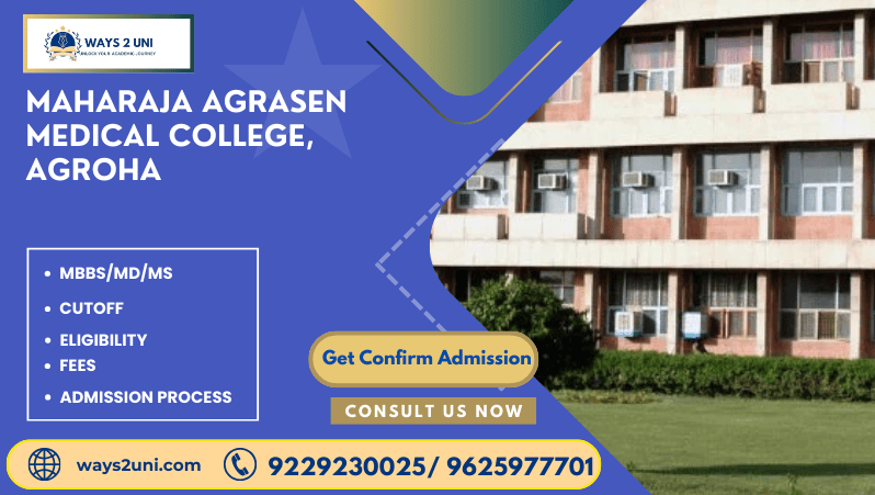 Direct admission in MBBS/MD/MS in Maharaja Agrasen Medical College, Agroha
