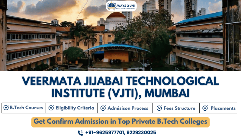 admission in Veermata Jijabai Technological Institute (VJTI) Mumbai